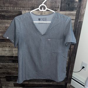 Womens Figs single pocket scrub top
